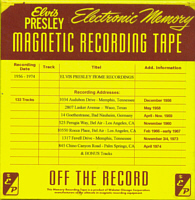 Off The Record - Elvis Presley Bootleg CD