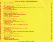 Old Ones, New Ones And In Between - Elvis Presley Bootleg CD