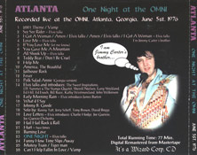 One Night At The Omni - Elvis Presley Bootleg CD