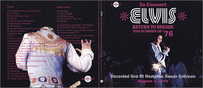Return to Sender - The Summer of '76 - Elvis Presley Bootleg CD