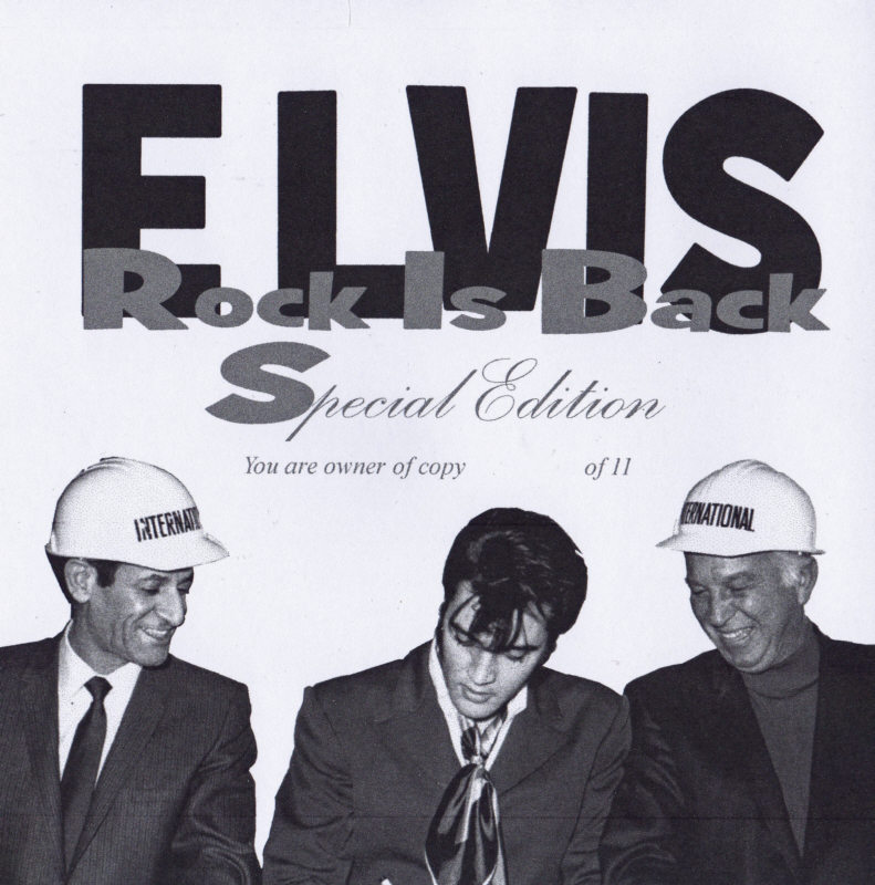 Rock Is Back Special Edition - Elvis Presley Bootleg CD