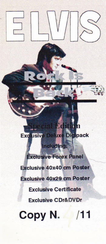 Rock Is Back Special Edition - Elvis Presley Bootleg CD