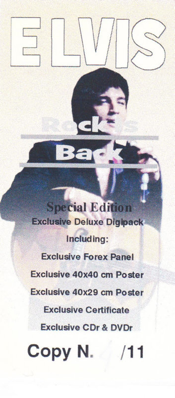 Rock Is Back Special Edition - Elvis Presley Bootleg CD