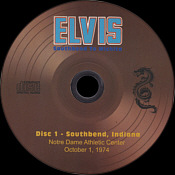 Southbend To Wichita - The 1974 September/October Tour - Elvis Presley Bootleg CD