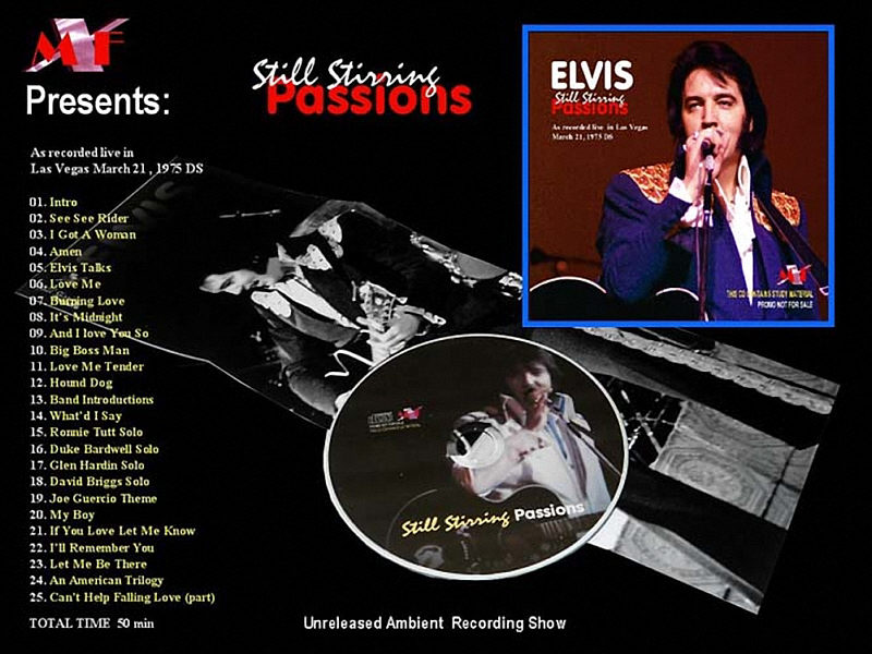 Still Stirring Passions - Elvis Presley Bootleg CD
