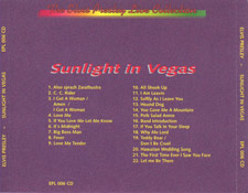 Sunlight In Vegas - Elvis Presley Bootleg CD