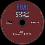 Sweet, Sweet Spirit in Las Vegas - Elvis Presley Bootleg CD