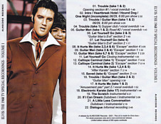The 1968 TV Special Recordings Volume 1 - Elvis Presley Bootleg CD