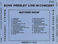 The Alternative Memphis - Elvis Presley Bootleg CD