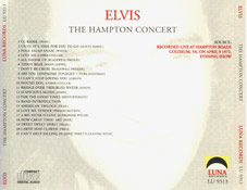 The Hampton Concert - Elvis Presley Bootleg CD