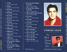 The How Great Thou Art Sessions Vol. 2 - Elvis Presley Bootleg CD