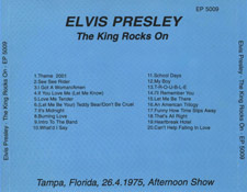 The King Rocks Tampa - Elvis Presley Bootleg CD