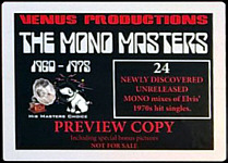 The Mono Masters 1960  1975 - Elvis Presley Bootleg CD