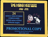 The Mono Masters 1960  1975 - Elvis Presley Bootleg CD