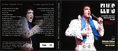 There's No Tomorrow - Elvis Presley Bootleg CD