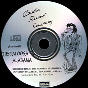 Tuscaloosa, Alabama - Elvis Presley Bootleg CD