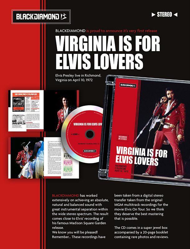 Virginia Is For Elvis Lovers - Elvis Presley Bootleg CD