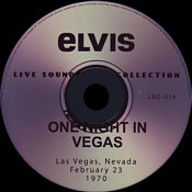 One Night In Vegas - Elvis Presley Bootleg CD