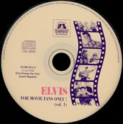 For Movie Fans Only Vol.1- Elvis Presley Bootleg CD