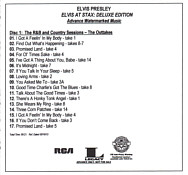 Elvis At Stax - Deluxe Edition -  Elvis Presley Promotional CDR