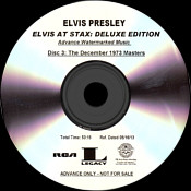 Elvis At Stax - Deluxe Edition -  Elvis Presley Promotional CDR