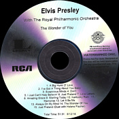 The Wonder Of You (USA) - Elvis Presley Promotional CD-R