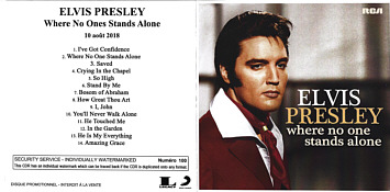Where No One Stands Alone (France) - Elvis Presley Promo CD-r