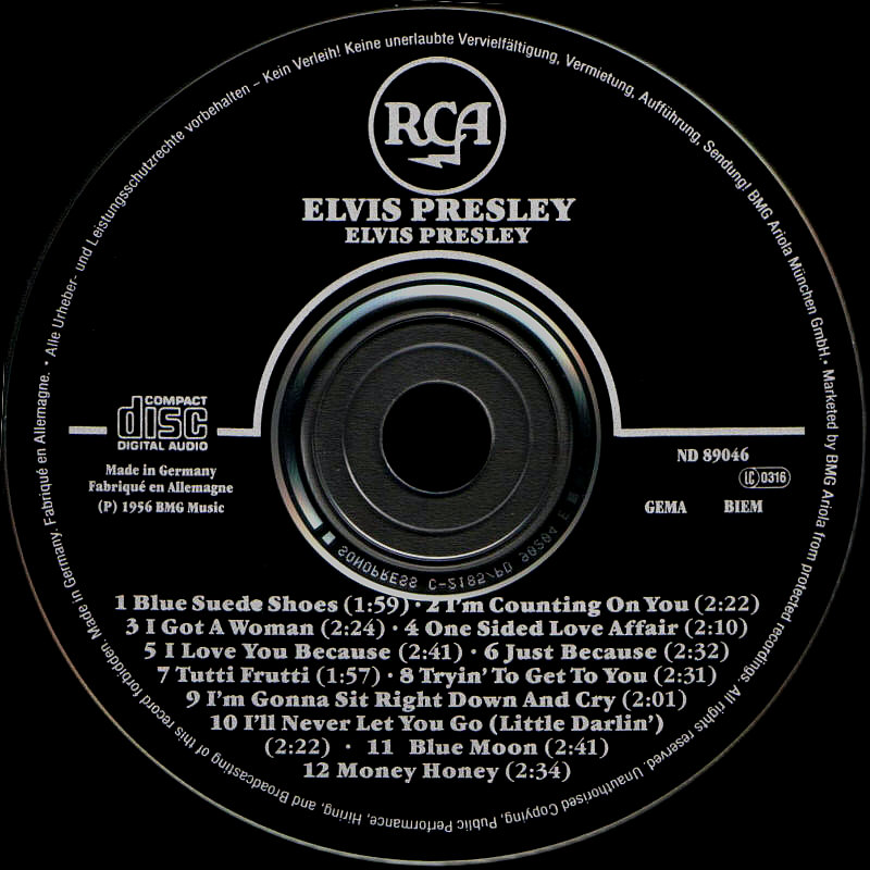 Mispressed CD : Elvis Presley