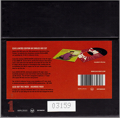 Elvis Presley box w. 18 #1 UK single CDs - Sony/BMG 828766665628 - UK 2005