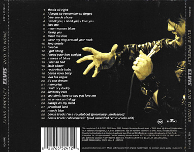 Elvis 2nd To None - Malaysia 2003 - BMG 82876 55241 2 - Elvis Presley CD