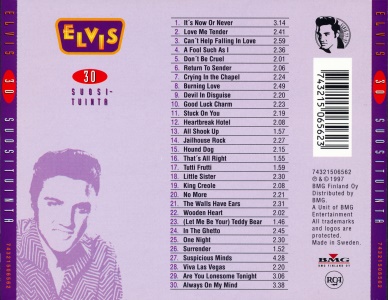 30 Suosituinta (diff. disc) - Finland 1997 - BMG 74321506562