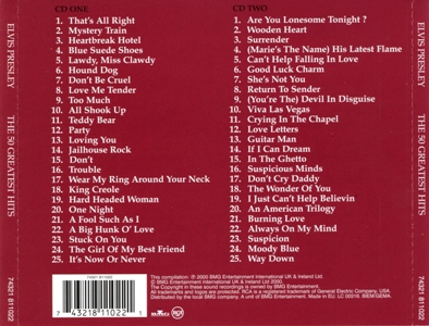 The 50 Greatest Hits - BMG 74321 811022 - UK & Ireland 2000