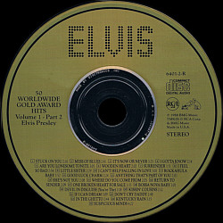 Disc 2 - 50 Worldwide Gold Hits: Volume 1, Parts 1 & 2 - BMG 6401-2-R - USA 1989 - Elvis Presley CD