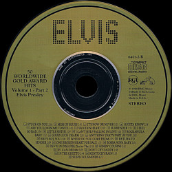 Disc 2 - 50 Worldwide Gold Hits: Volume 1, Parts 1 & 2 - BMG 6401-2-R - USA 1989 - Elvis Presley CD