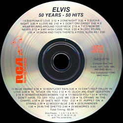Disc 2 - Elvis Presley 2 CD - 50 Years 50 Hits - BMG SVC2-0710-1 & 2 - USA 1993