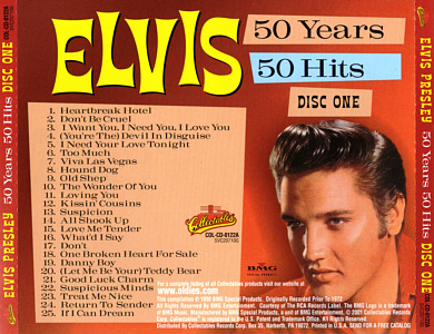 CD 1 - Elvis - 50 Years 50 Hits - Collectables COL-CD-01228 - USA 2001