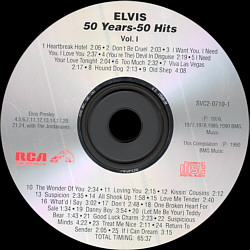 Elvis Presley 2 CD - 50 Years 50 Hits - BMG SVC2-0710-1 & 2 - USA 1991 - Elvis Presley CD