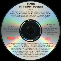 Elvis Presley 2 CD - 50 Years 50 Hits (slimline jewel box) - BMG SVC2-0710-1 & 2 - USA 1998