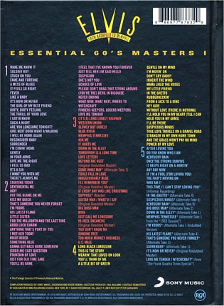 Elvis - From Nashville To Memphis - The Essential 60'sMasters I - EU 2010 - Sony 88697787832 - Elvis Presley CD