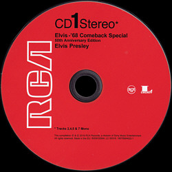 Elvis Presley CD '68 Comeback Special - 50th Anniversary Edition - EU 2018 - Sony Legacy 19075884022 - Elvis Presley CD