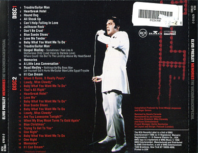 Memories - The '68 Comeback Special - BMG 07863 67612 2 - USA 1998 BMG Direct D226368 - Elvis Presley CD