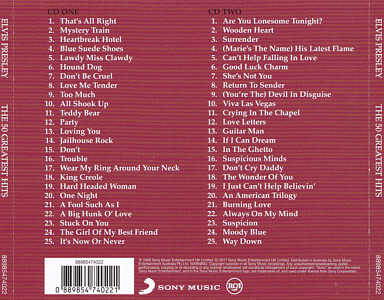The 50 Greatest Hits - Sony Music 88985474022 - Australia 2017 - Elvis 