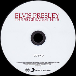 The 50 Greatest Hits - Sony 88985474022 - UK 2017 - Elvis Presley CD 