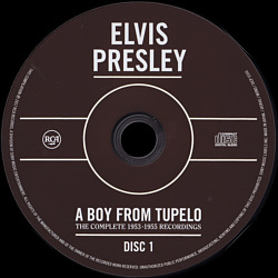 A Boy From Tupelo: The Complete 1953-1955 Recordings - Sony Music Labels SIPC 5550-2 - Japan 2017 - Elvis Presley CD