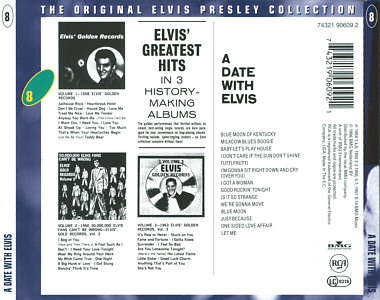 A Date With Elvis The Original Elvis Presley Collection Vol. 8 - EU 1999 - BMG 74321 90609 2 - Elvis Presley CD