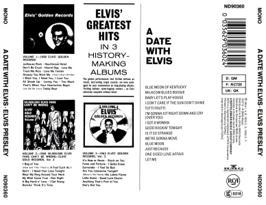 A Date With Elvis - Germany 1995 - BMG ND 90360