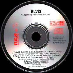 A Legendary Performer, Volume 1 - USA 1995 - CAD1-2705