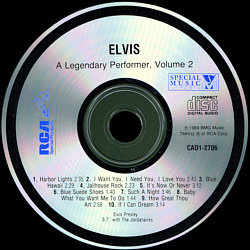 A Legendary Performer, Volume 2 - BMG CAD1-2706 - USA 1993 - Elvis Presley CD