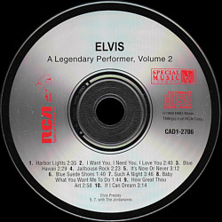 A Legendary Performer, Volume 2 - BMG CAD1-2706 - USA 1994 - Elvis Presley CD