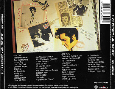 All The Best (2 Disc) - Sony Music 74321446302B - Australia 2009 - Elvis Presley CD